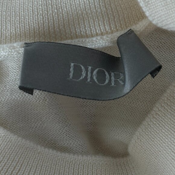 Dior Kenny Scharf White & Multicolor Playing Cards Wool Sweater - Picture 3 of 6